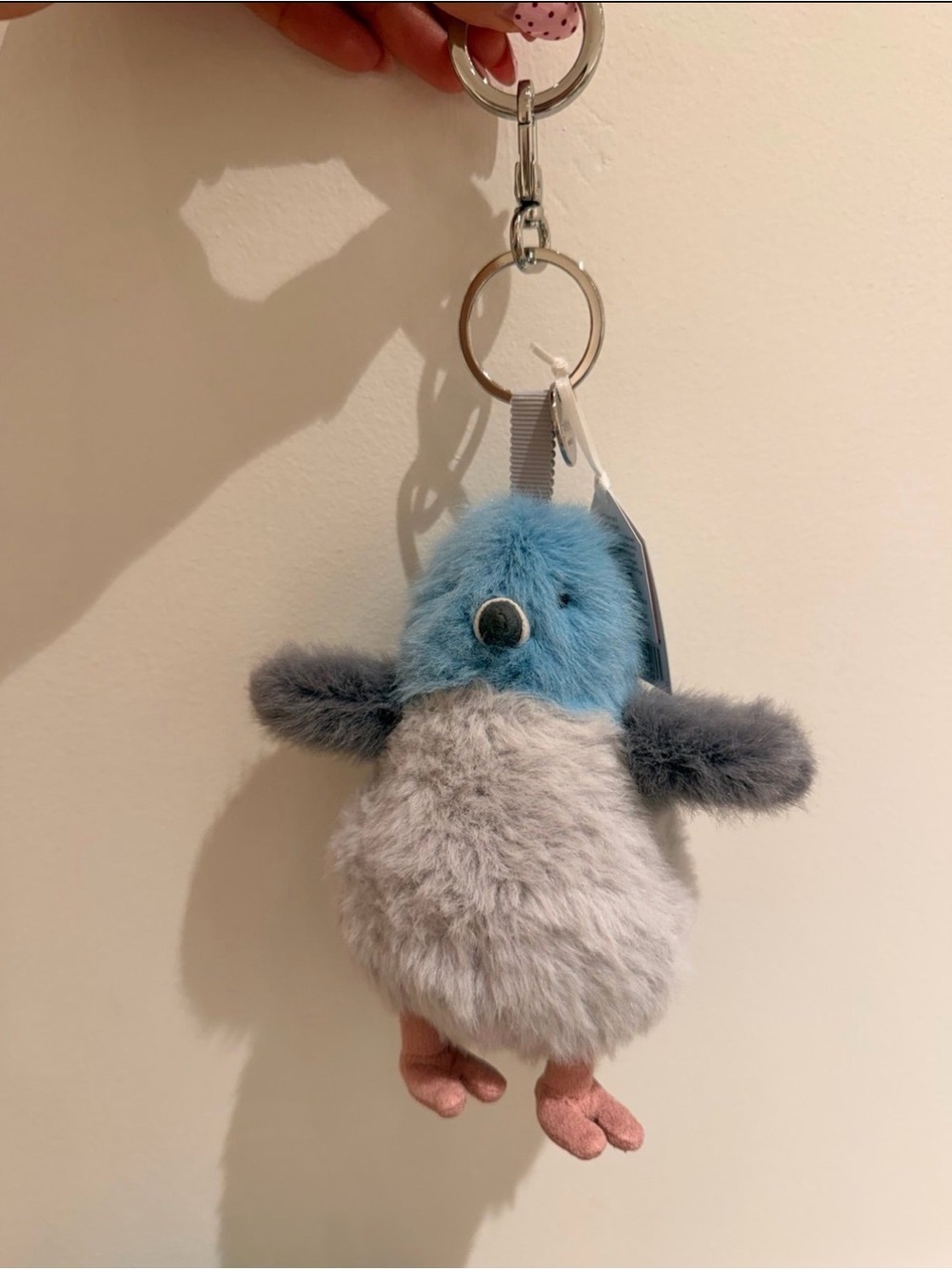 Jellycat strutton pigeon bag charm authentic with tags